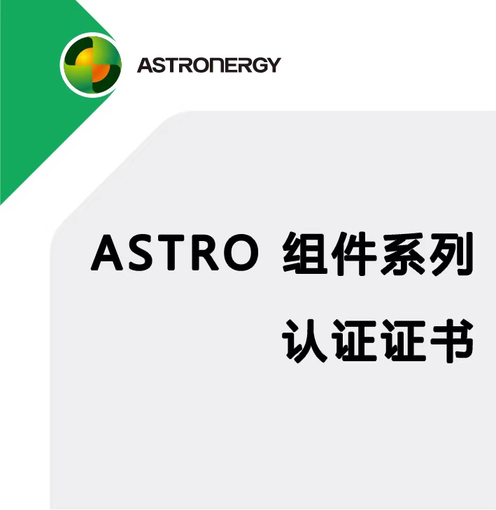 ASTRO 单玻组件 UL61730