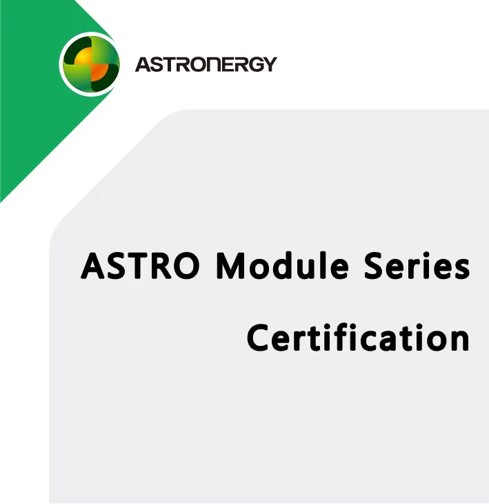 ASTRO Single  Glass Module Certification UL61730 